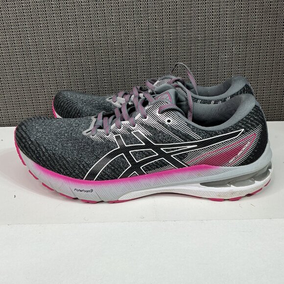 Asics Women's Gel-Nimbus 23 Running Shoes Gray & Pink Size 11Lightweight - Picture 1 of 9